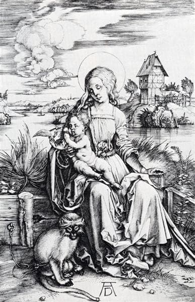 Madonna with the Monkey — Albrecht Dürer