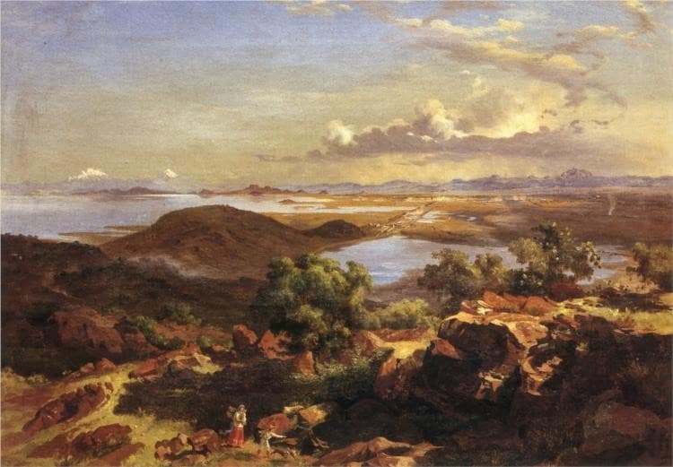 Valle de México desde el cerro de Santa Isabel — Jose Maria Velasco