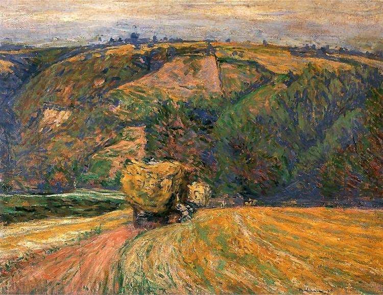 Cart Loaded with Hay — Pankiewicz Józef