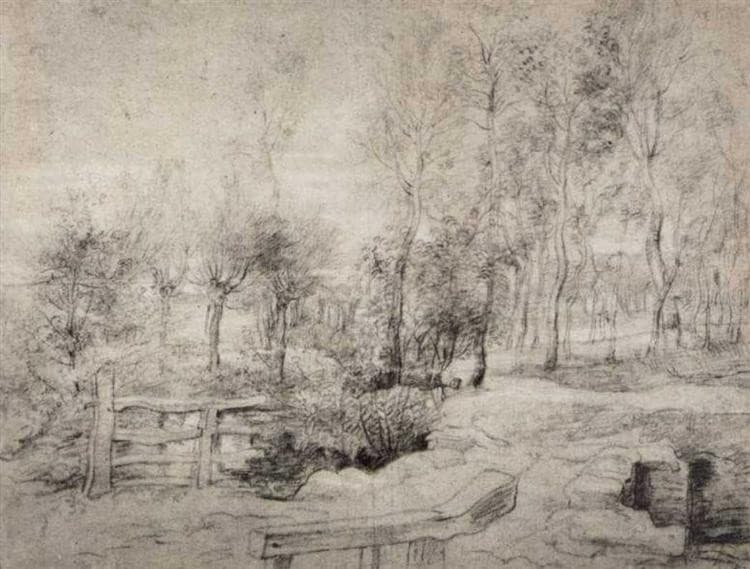 Landscape with a trees — Peter Paul Rubens