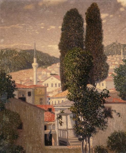 Landscape from Kavala — Konstantinos Parthenis