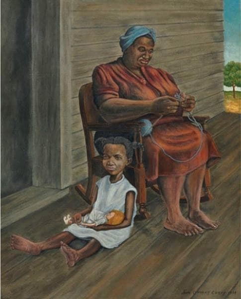 On the Porch — John Steuart Curry