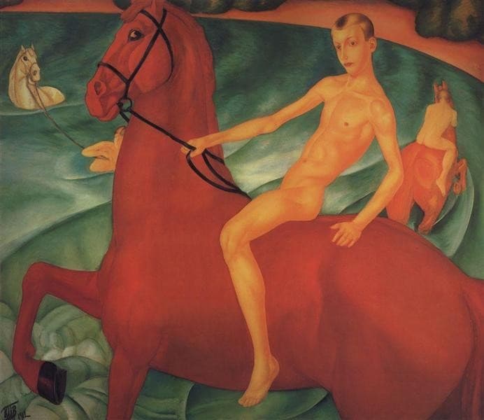 Bathing of a Red Horse — Kuzma Petrov-Vodkin