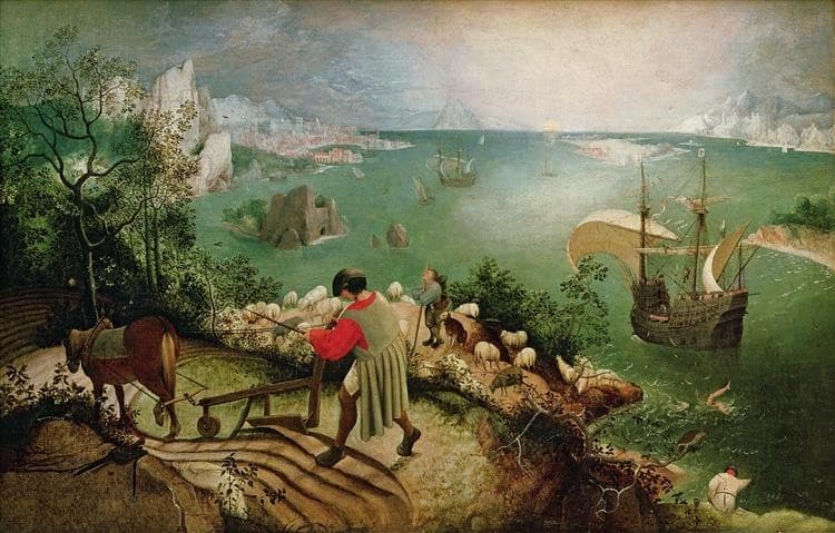 Landscape with the Fall of Icarus — Pieter Bruegel the Elder