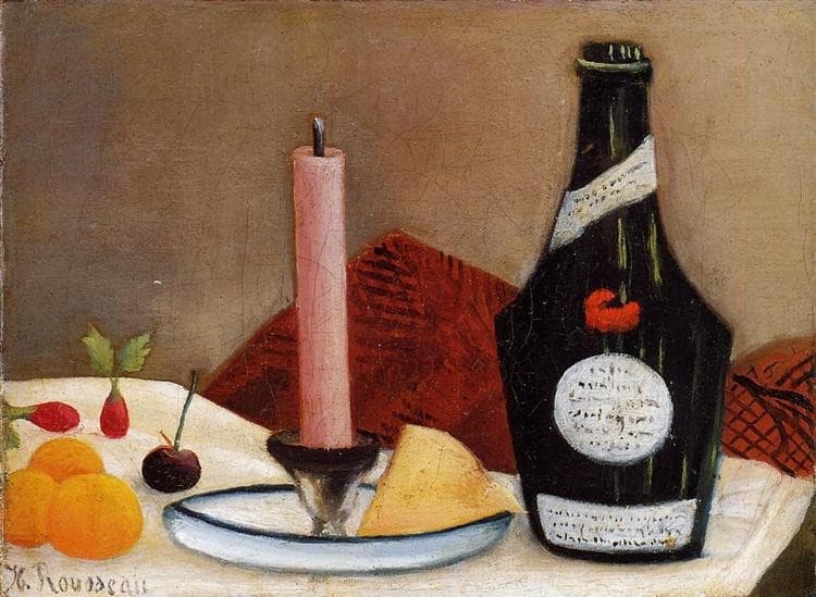 The Pink Candle — Henri Rousseau