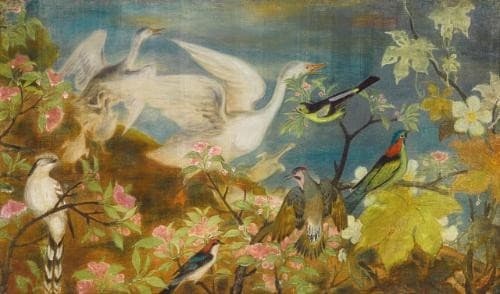 Hibiscus and Birds — Le Pho