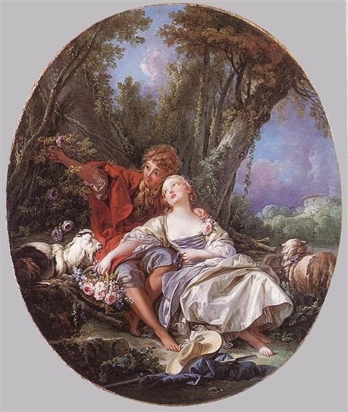 Shepherd and Shepherdess Reposing — François Boucher