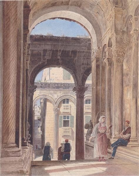 Ruins of Diocletian at Split — Rudolf von Alt
