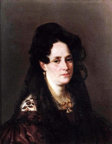 Portrait of a woman — Joaquin Manuel Fernandez Cruzado