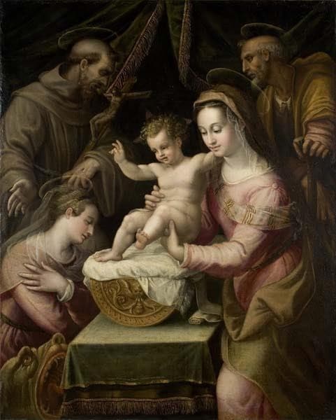 Holy Family with Saints Margaret and Francis — Lavinia Fontana