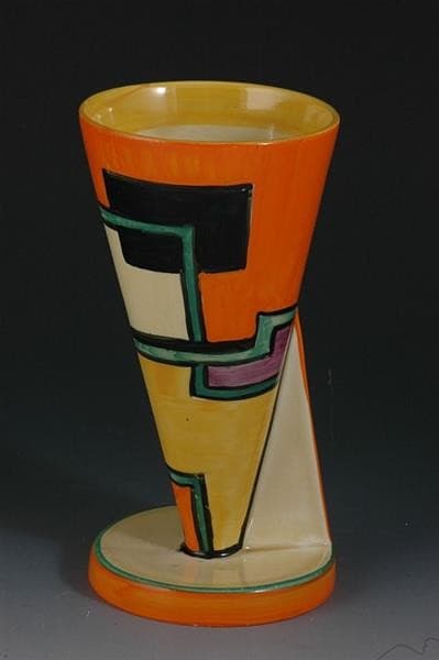 FOOTBALL YO VASE — Clarice Cliff