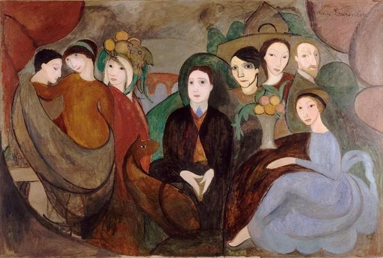 Apollinaire and His Friends — Marie Laurencin