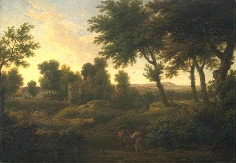 Landscape with Farm Buildings — George Lambert