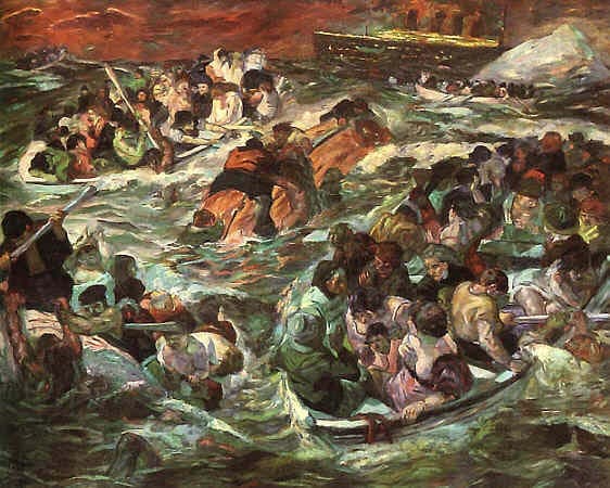 Sinking of the Titanic — Max Beckmann