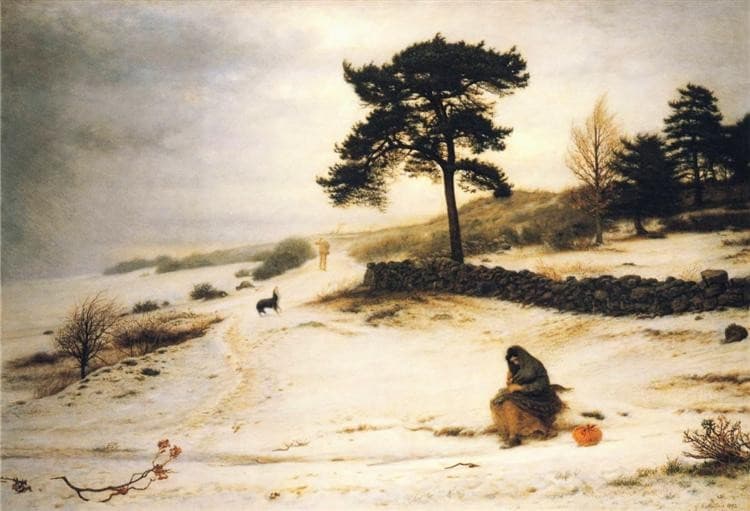 Blow, Blow Thou Winter Wind — John Everett Millais