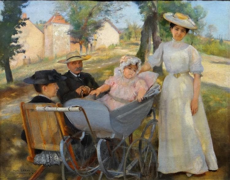 Réunion De Famille Un Jour D'été À Saint-léon-sur-vézère — Paul Leroy