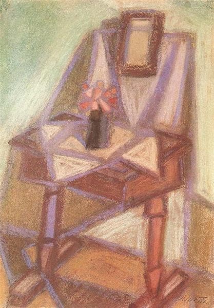 Side Table with Mirror — Kmetty János