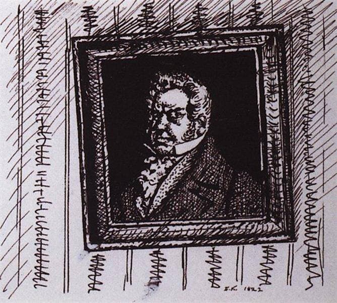 Портрет барина Лапутина — Boris Kustodiev