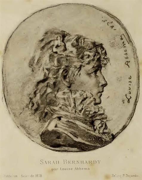 Portrait de Sarah Bernhardt — Louise Abbéma