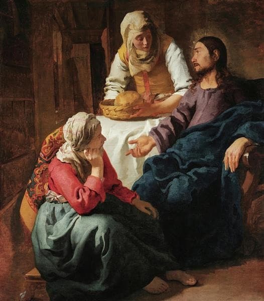 Christ in the House of Martha and Mary — Johannes Vermeer