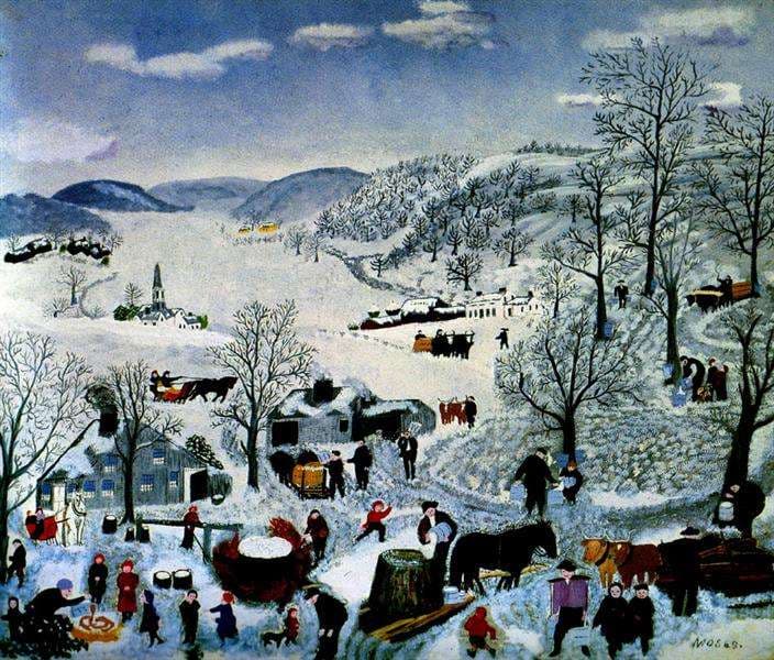 Sugaring Off — Grandma Moses