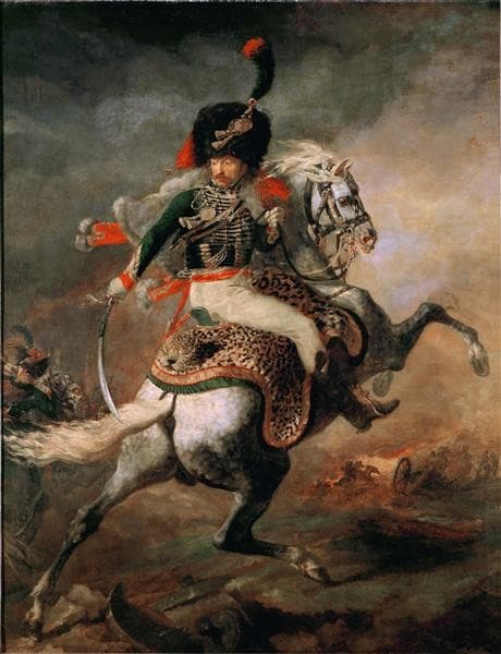 Officer of the Chasseurs Charging on Horseback (Charging Hussar) — Théodore Géricault
