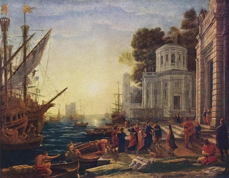 Cleopatra Disembarking at Tarsus — Claude Lorrain