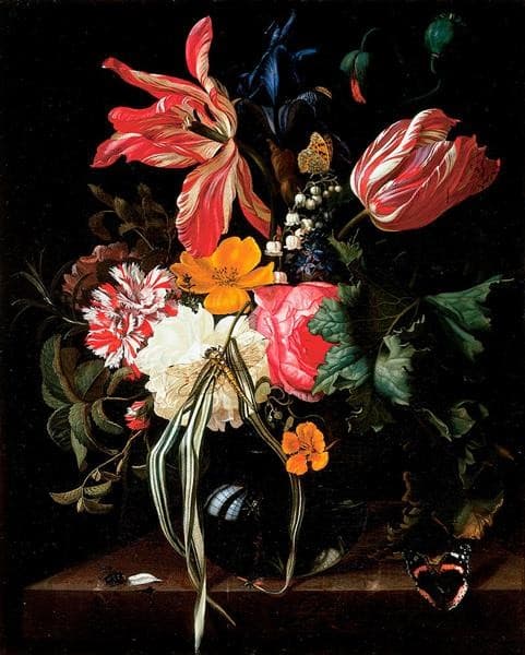 Flower Still Life — Maria van Oosterwijck