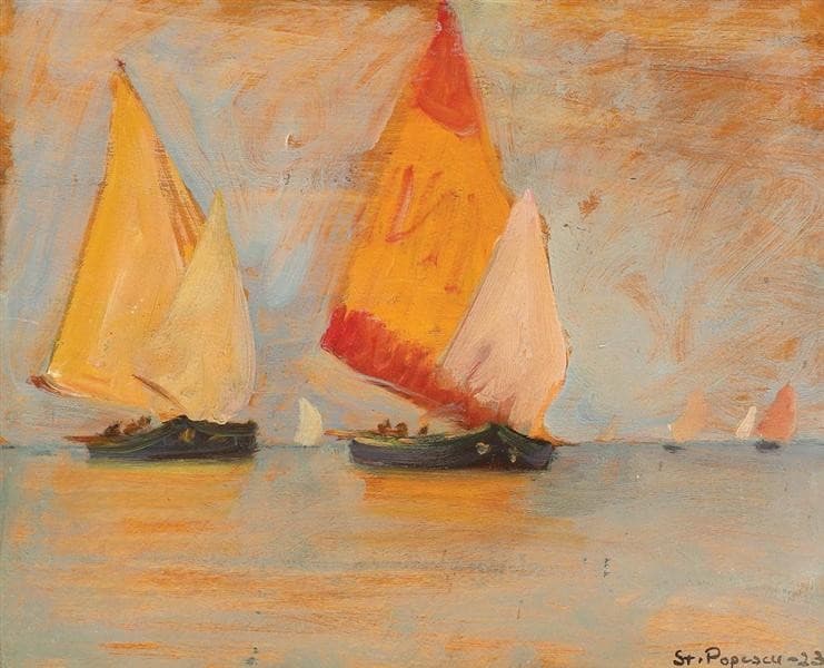 Yawls in the Lagoon — Stefan Popescu