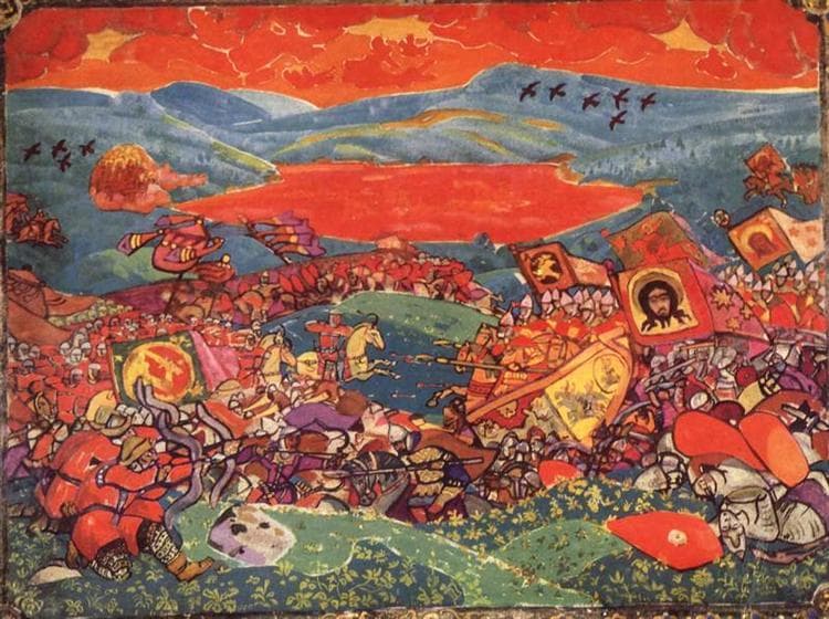 Сеча при Керженце — Nicholas Roerich