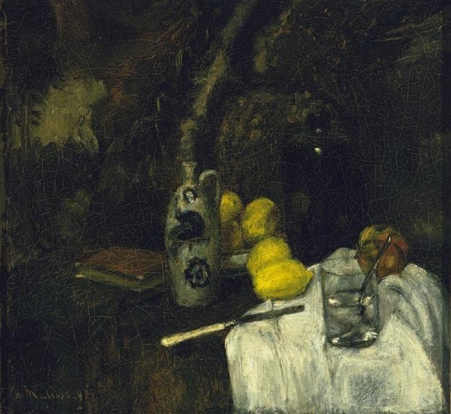 Lemons and Bottle of Dutch Gin — Henri Matisse