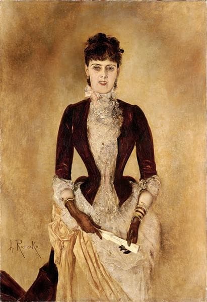 Portrait of Isabella Reisser — Anton Romako