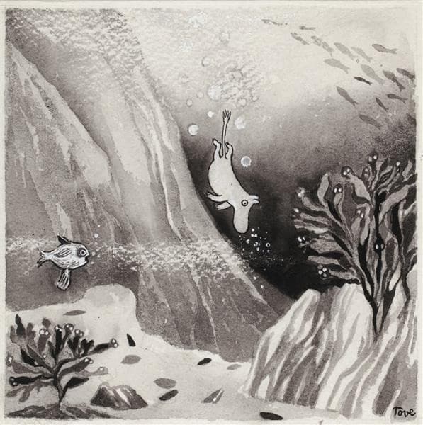 Illustration for the Book Comet in Moominland — Tove Jansson