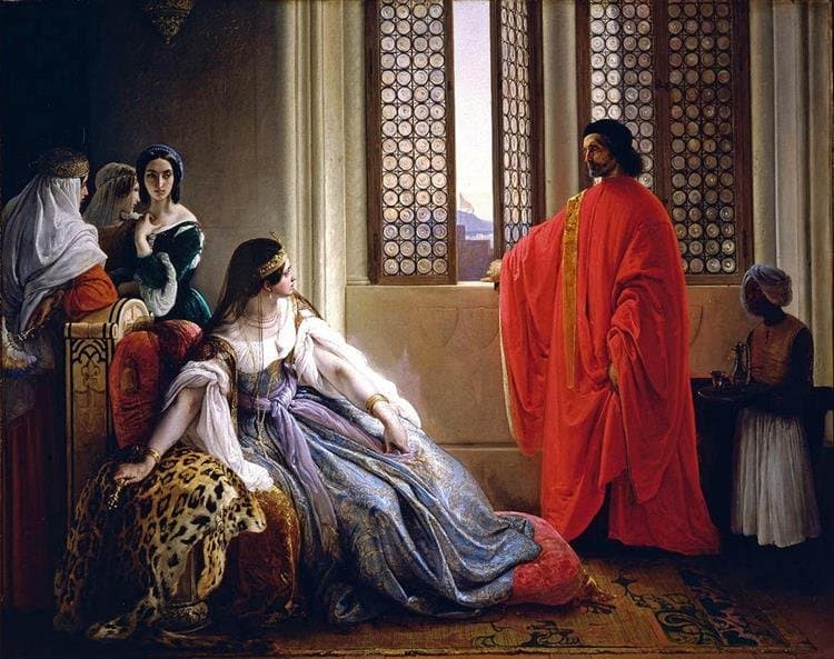 Caterina Cornaro deposed from the throne of Cyprus — Francesco Hayez