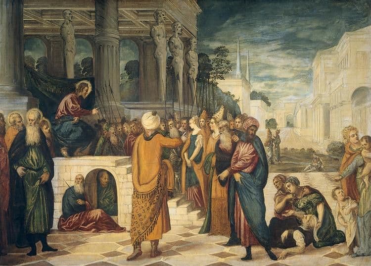 Christ and the Adulteress — Tintoretto
