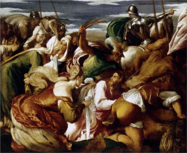 The Road to Calvary — Jacopo Bassano