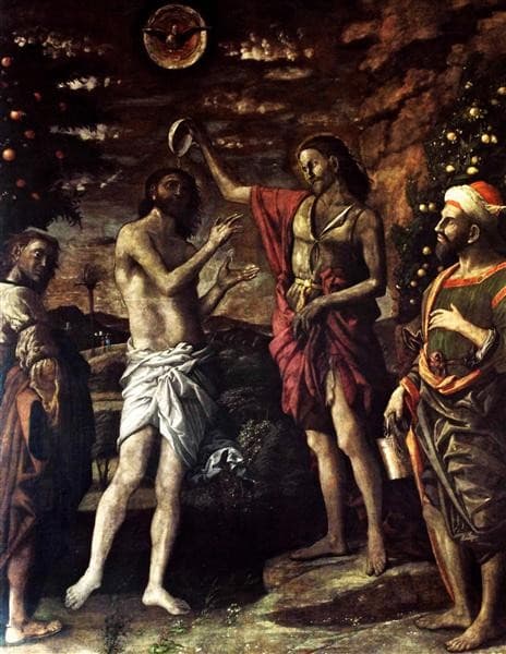 The Baptism of Christ — Andrea Mantegna