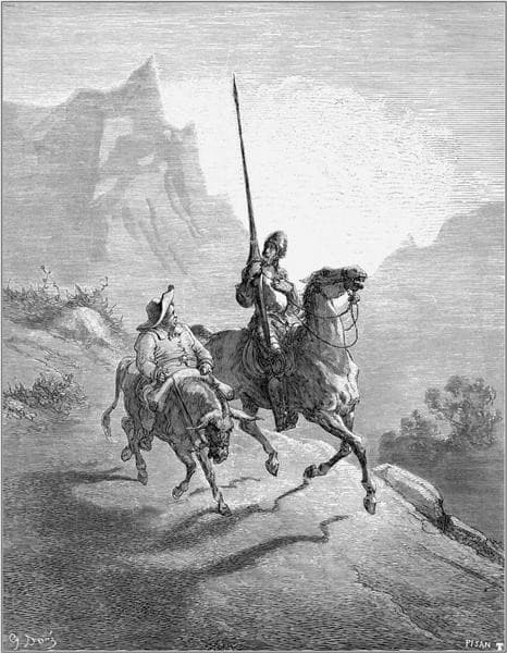 Don Quixote and Sancho Setting Out — Gustave Doré