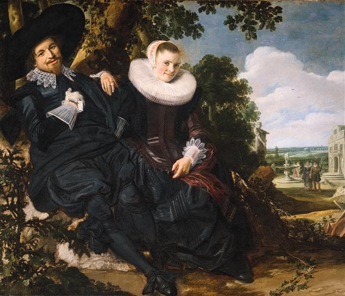 Marriage Portrait of Isaac Massa and Beatrix van der Laen — Frans Hals