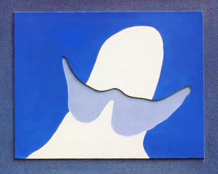 Head with mustache — Jean Arp