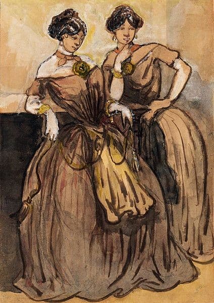 Two Women — Constantin Guys