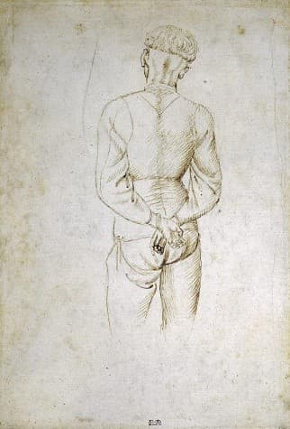 Study of a Young Man with his Hands tied behind his back — Pisanello