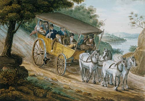 Travel by Stagecoach Near Trenton — Pavel Svinyin