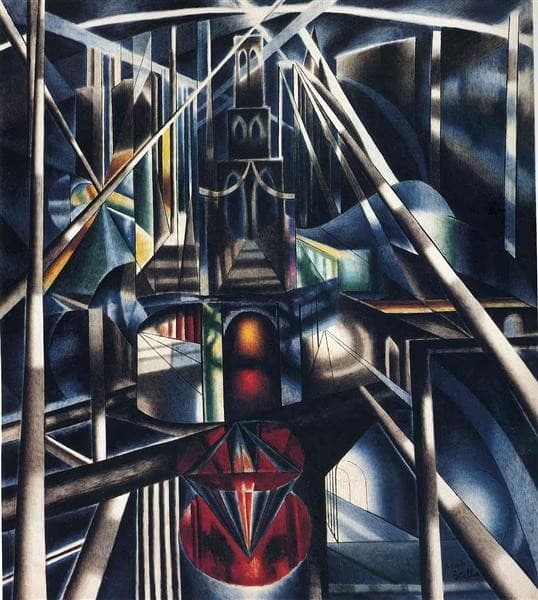 Old Brooklyn Bridge — Joseph Stella