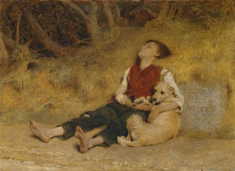 His Only Friend — Briton Riviere