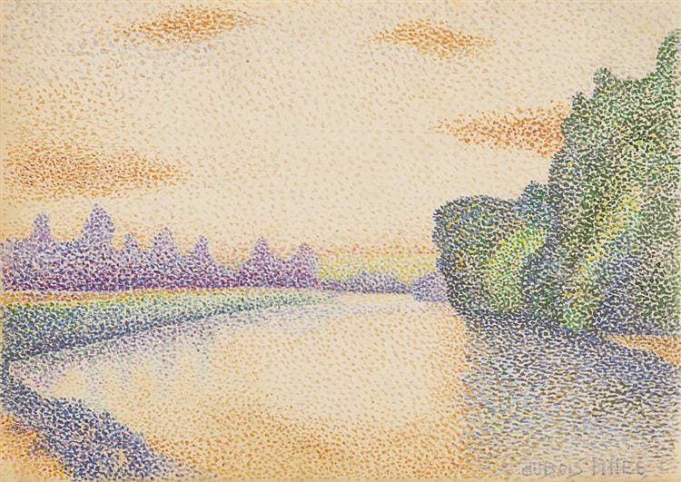 The Banks of the Marne at Dawn — Dubois-Pillet Albert