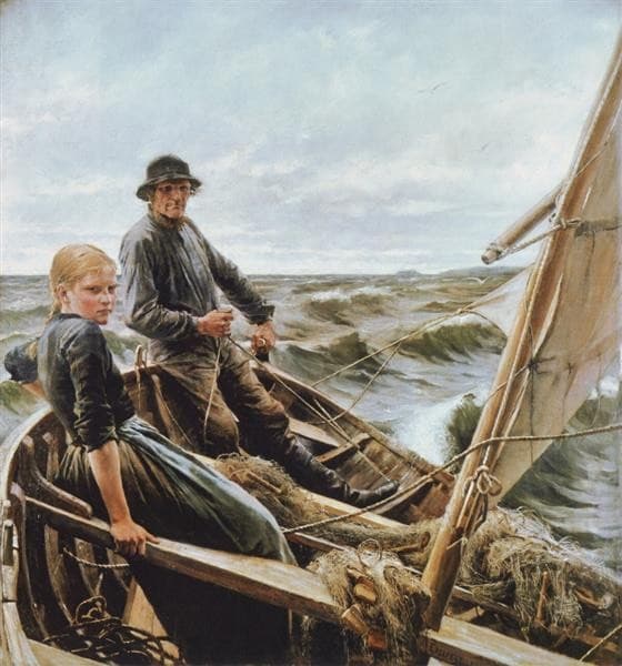 At sea — Albert Edelfelt