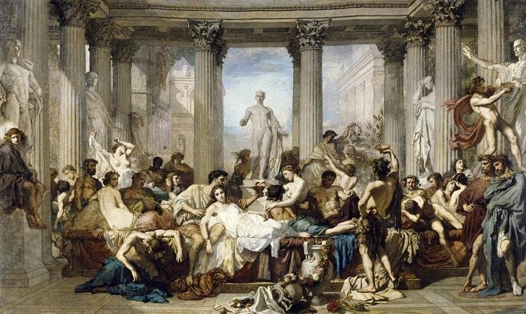 Romans in the Decadence of the Empire — Thomas Couture