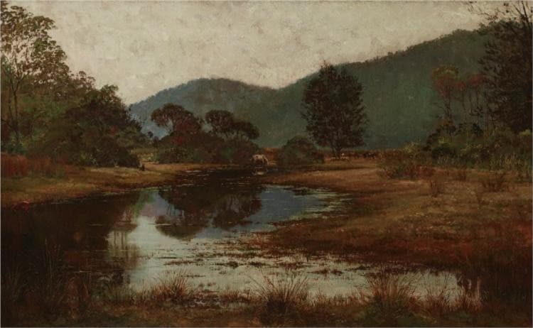 A waterhole on the Hawkesbury River — Julian Ashton