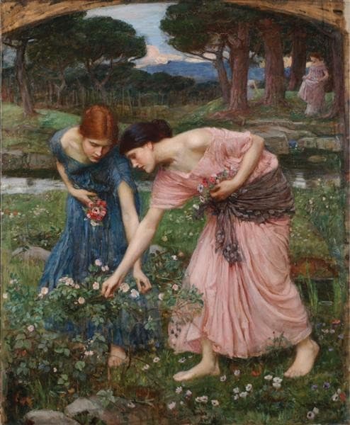 Gather Ye Rosebuds While Ye May — John William Waterhouse